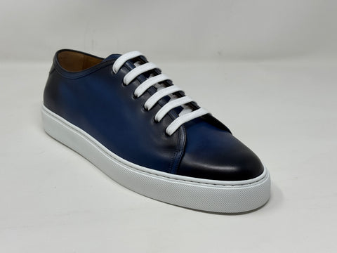 "Silverstone" Sneaker in Sapphire Patina
