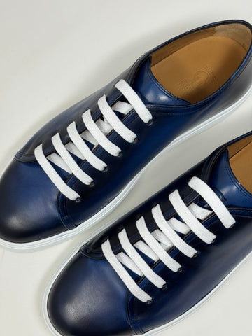"Silverstone" Sneaker in Sapphire Patina