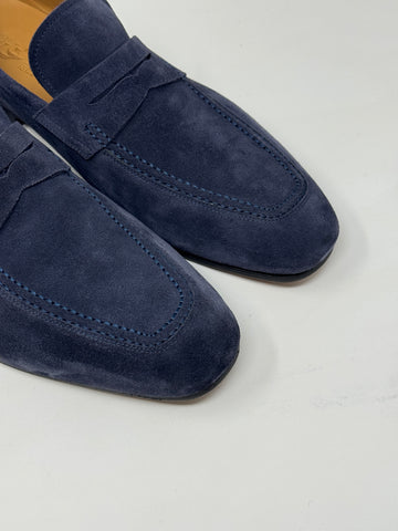 "Portofino" Loafer in Navy Suede