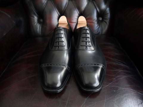 "Churchill" In Black Calf - S45