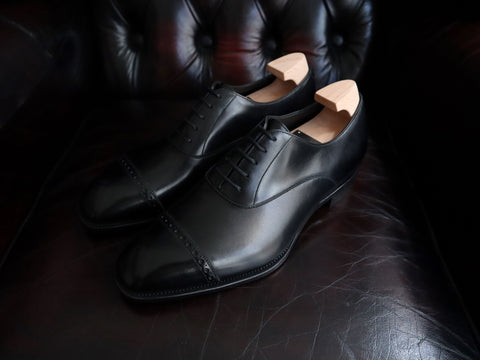 "Churchill" In Black Calf - S45