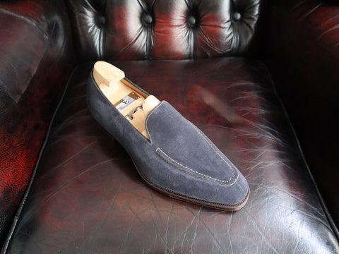 "Cannes" in Navy Suede - KN14