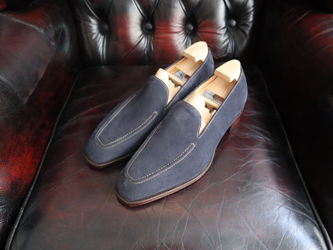 "Cannes" in Navy Suede - KN14