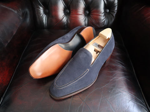 "Cannes" in Navy Suede - KN14