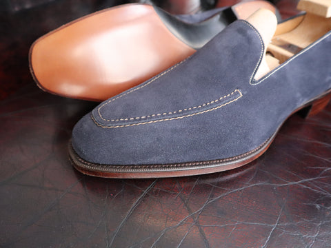 "Cannes" in Navy Suede - KN14