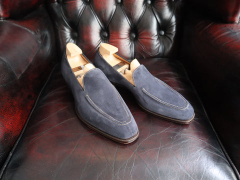 "Cannes" in Navy Suede - KN14