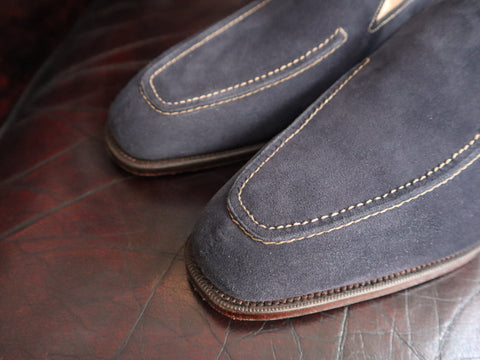 "Cannes" in Navy Suede - KN14