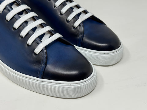 "Silverstone" Sneaker in Sapphire Patina