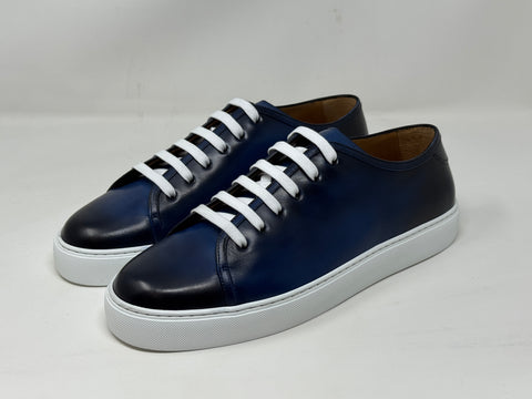 "Silverstone" Sneaker in Sapphire Patina