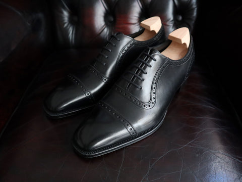 "St James II" in Black Calf - TG73