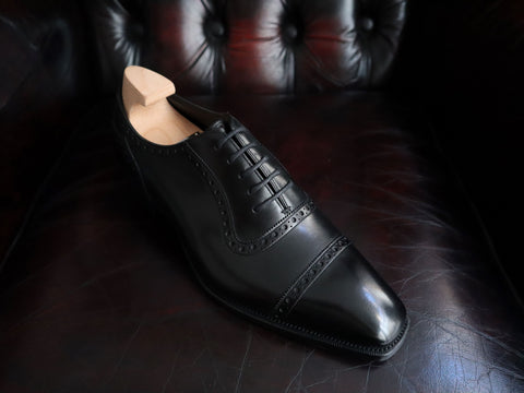 "St James II" in Black Calf - TG73